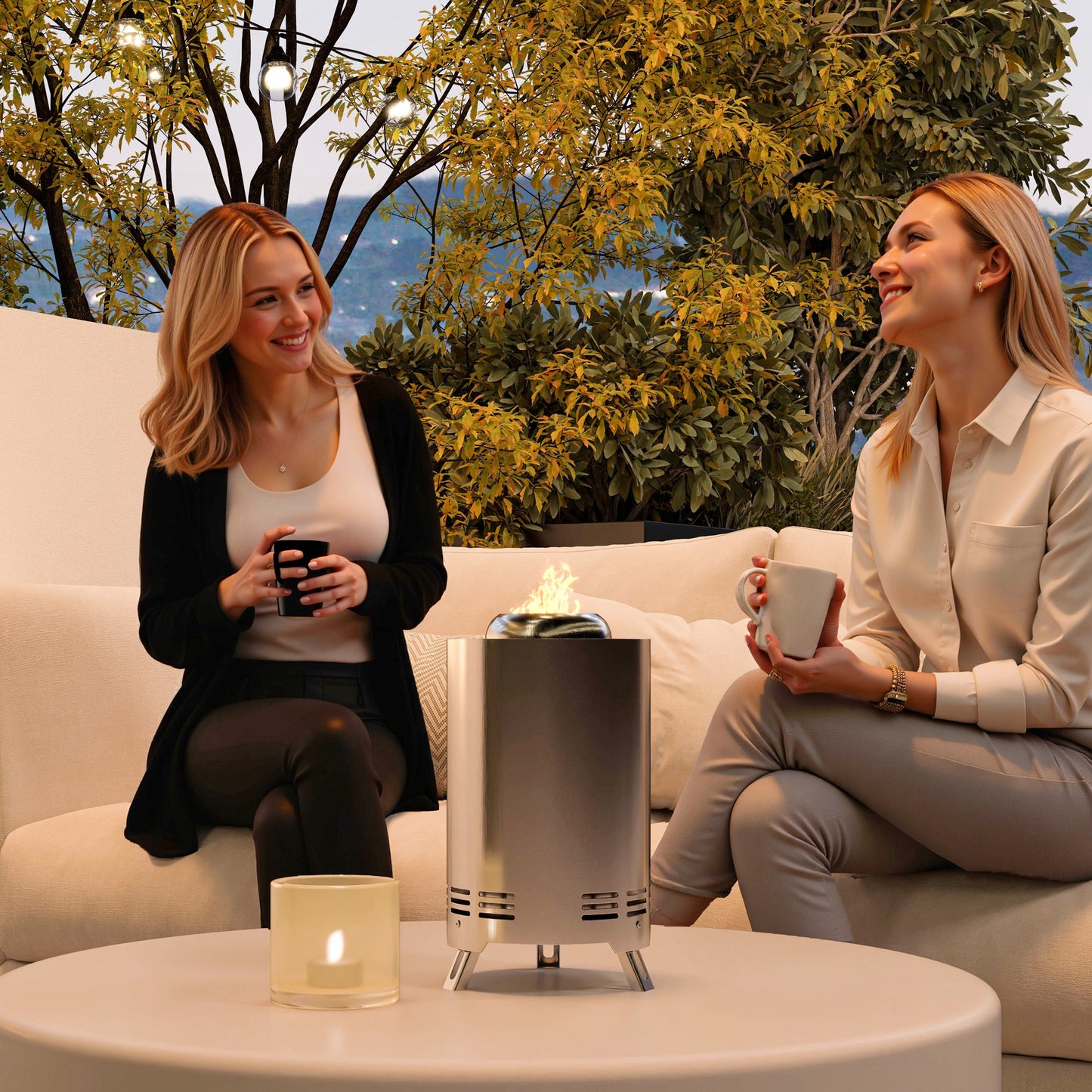 Stainless Steel Smokeless Wood Burning Firepit Garden Fire Pit