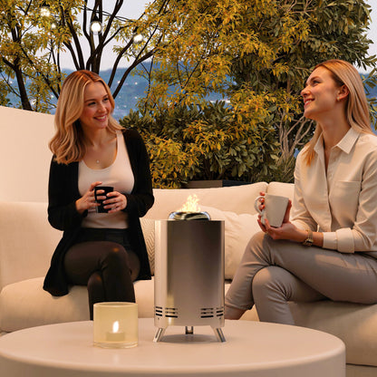 Stainless Steel Smokeless Wood Burning Firepit Garden Fire Pit