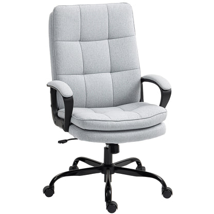 Fabric Office Chair, Computer Desk Chair for Home, Light Grey