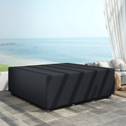 225x210cm Outdoor Garden Furniture Protective Cover Black