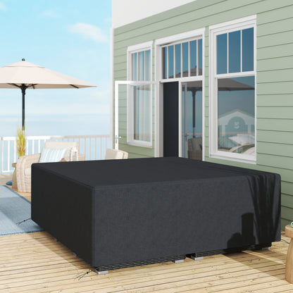 225x210cm Outdoor Garden Furniture Protective Cover Black