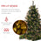 1.5m Prelit Christmas Tree Artificial Tree, Metal Stand-Green