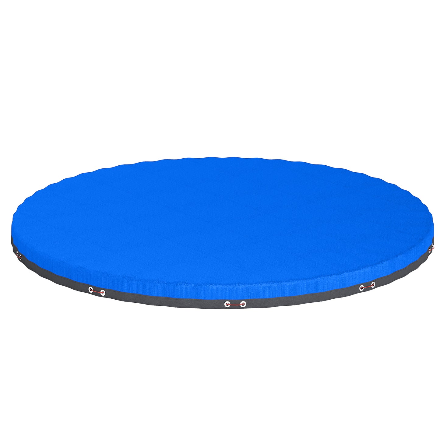 10 ft Round Swimming Pool Cover with Secure Rope, Tightener, Blue