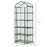 5 Tier Greenhouse Outdoor Flower Stand PVC Cover Portable Shed Metal Frame Transparent 69 x 49 x 193cm