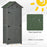 Garden Shed Vertical Utility 3 Shelves Shed Wood Outdoor Garden Tool Storage Unit Storage Cabinet, 77 x 54.2 x 179cm - Grey