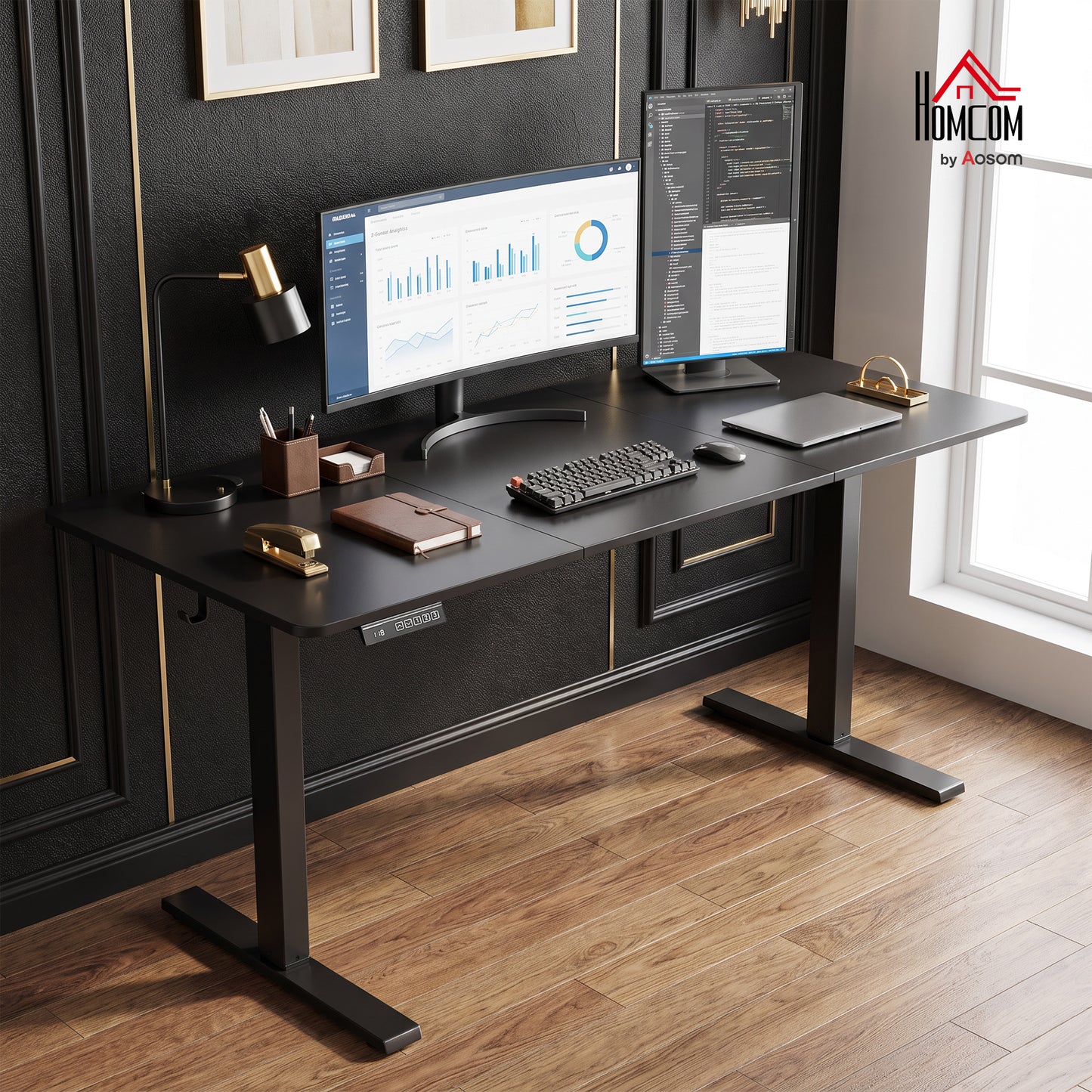 Standing Desk Memory Control Adjustable Black