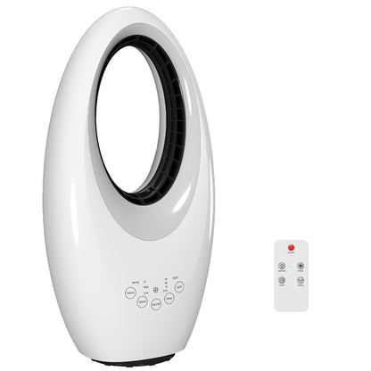 Bladeless Tower Fan for Bedroom, 36dB Standing Cooling Fan, White