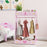 Kids Clothes Rail w/ Storage Shelves for Bedroom, Nursery, Pink