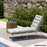 Sun Lounger Cushion Only, Garden Lounge Chair Cushion, Light Grey