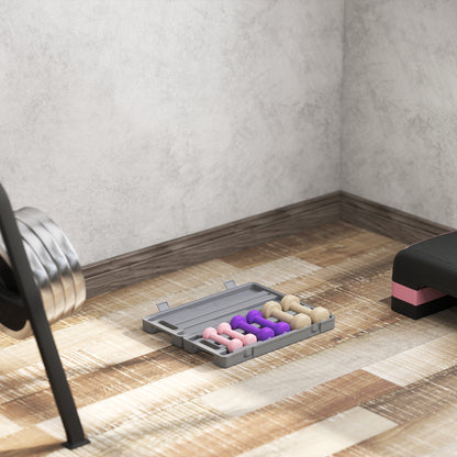 6kg Dumbbell Set, Weights Fitness Dumbbells, Pink, Purple, Brown