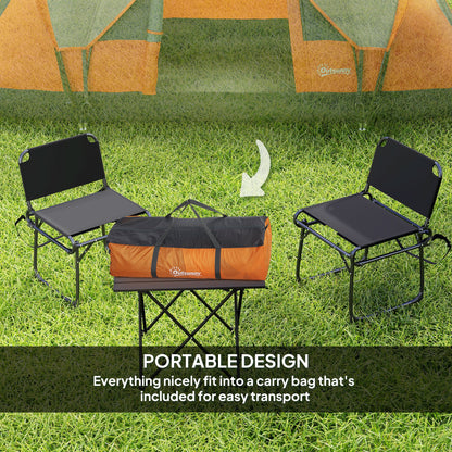 5-6 Man Camping Tent with Bag, Fibreglass and Steel Frame, Orange