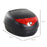 24 L Motorcycle Luggage Case W/Reflectors-Black/Red