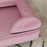 Dog Sofa Pet Couch w/ Removable Backrest Cushion Washable Cover - Pink