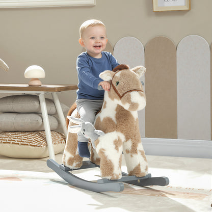 Baby Rocking Horse, Animal Rocker with Sound and Toy