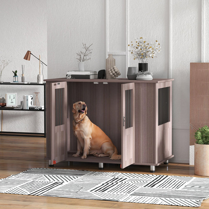 Dog Crate Kennel Cage for Extra Large Dog, Indoor End Table, Purple