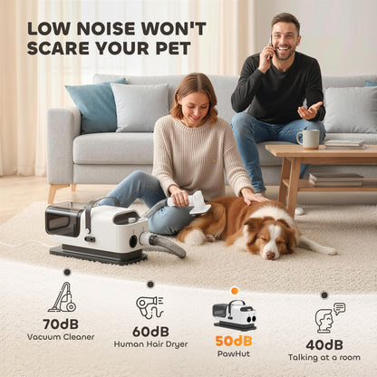 5 in 1 Dog Grooming Vacuum & Dog Dryer with Electric Clipper