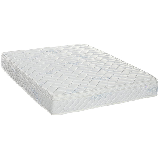 King Mattress, Pocket Sprung Mattress in a Box with Breathable Foam and Individually Wrapped Spring, 200cmx150cmx22.5cm, White