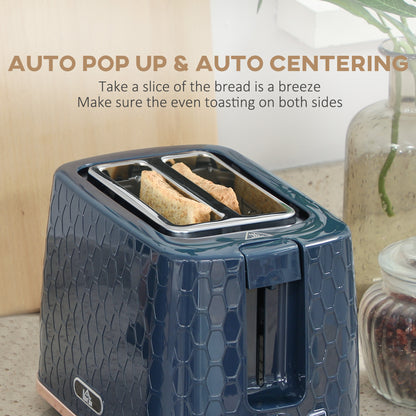 Kettle and Toaster Set 1.7L Fast Boil Kettle & 2 Slice Toaster Set Blue