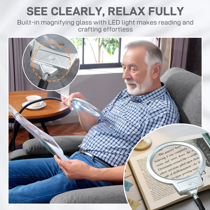 Linen Fabric Electric Recliner Chair with Remote Control, Grey