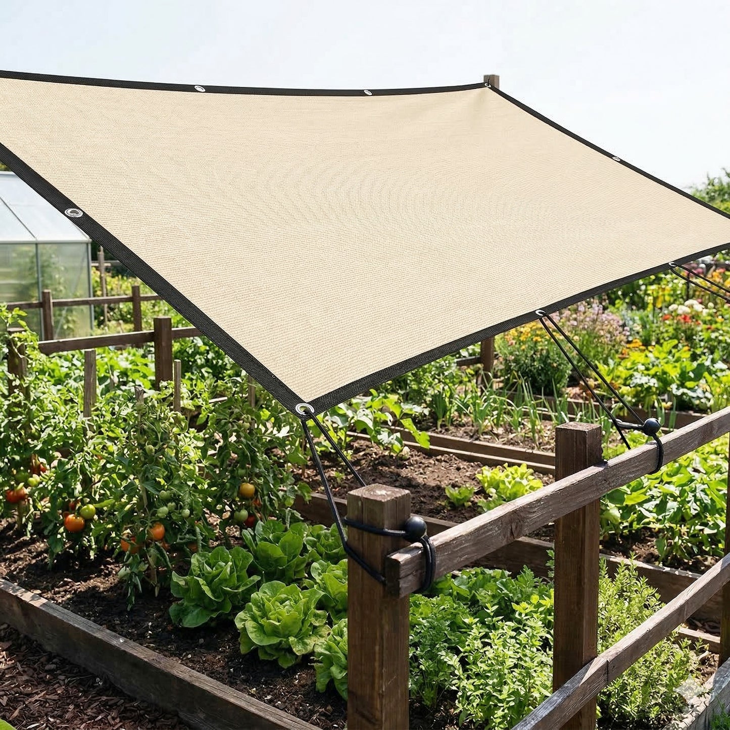 Sun Shade Sail with UV Protection 2 x 3 m Beige
