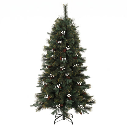 5ft Artificial Christmas Tree with 490 Branch Tips for Holiday Decor