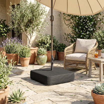 Garden Parasol Base 80 kg Sand Filled 48 mm Poles