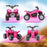 AIYAPLAY Honda Licensed Kids Quad Bike, 6V Electric Ride on Car ATV Toy with LED Horn for 1.5-3 Years, Pink