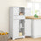 Kitchen Cupboard Kitchen Cabinet with Drawer and Adjustable Shelf White