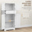 Kitchen Cupboard Kitchen Cabinet with Drawer and Adjustable Shelf White