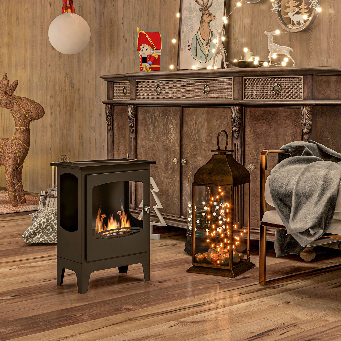 Freestanding Bioethanol Fireplace Ethanol Fireplace Stove