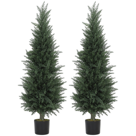 Set of 2 Decorative Artificial Plant, Fake Plant for Home Decor