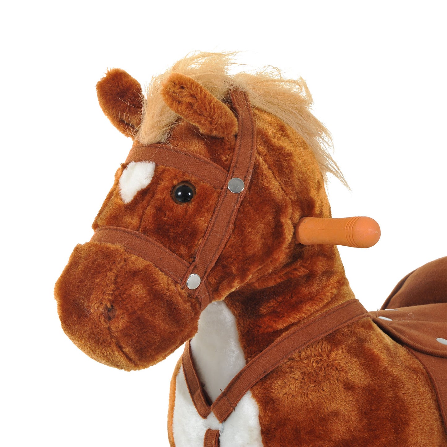 Rocking Horse Ride on Rocker Children Plush Toy Wooden Horse Sound