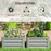 Set of 2 Raised Garden Bed Galvanised Planter Box, Light Grey