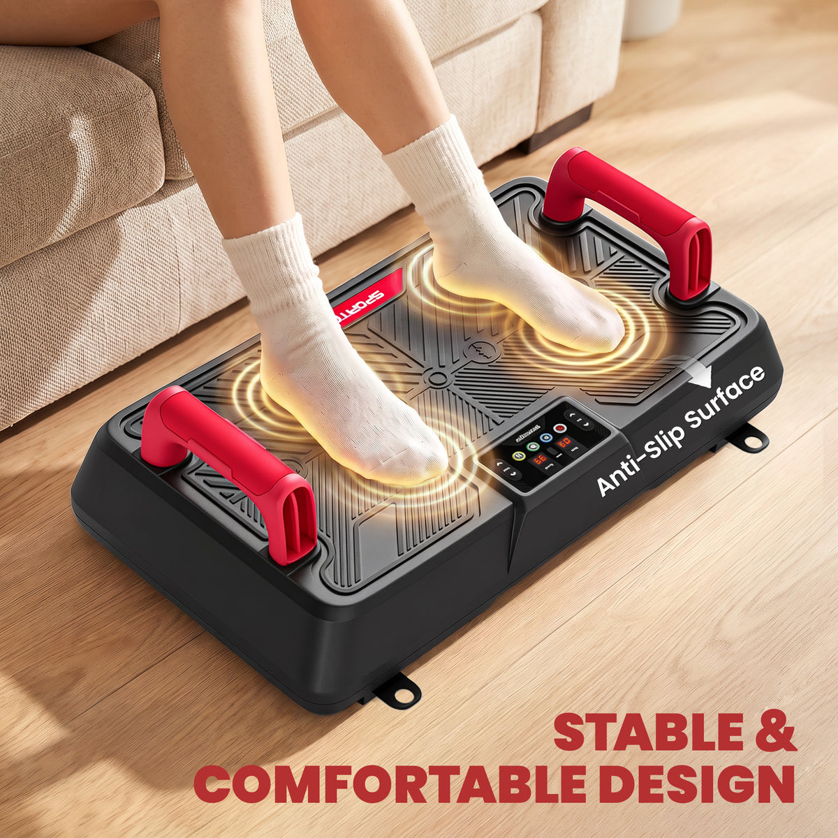 Vibration Plate Exercise Machine with 99 Speed Levels, 3 Programs
