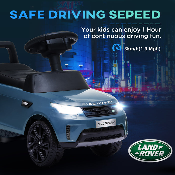 Land Rover Licensed Kids Electric Ride On Car Sliding Car Light Blue