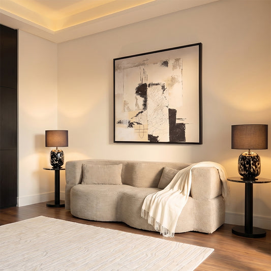 Zzofa Sofa Bed - Double - Light Taupe