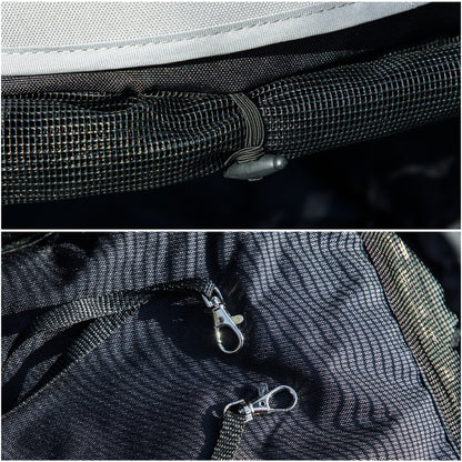 Lightweight Foldable Dog Stroller for Mini Dogs, Dark Blue