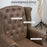 Wingback Armchair, Chesterfield-style High Back Fireside Chair, Tufted Upholstered Accent Chair with Nailhead Trim for Living Room, Bedroom, Home Office, Brown