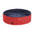 Pet Swimming Pool, Foldable, 120 cm Diameter-Red