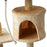 Cat Tree for Indoor Cats Pet Activity Centre Kitty Condo Climbing Scratching Post with Toys 4-tier 114cm Tall Beige