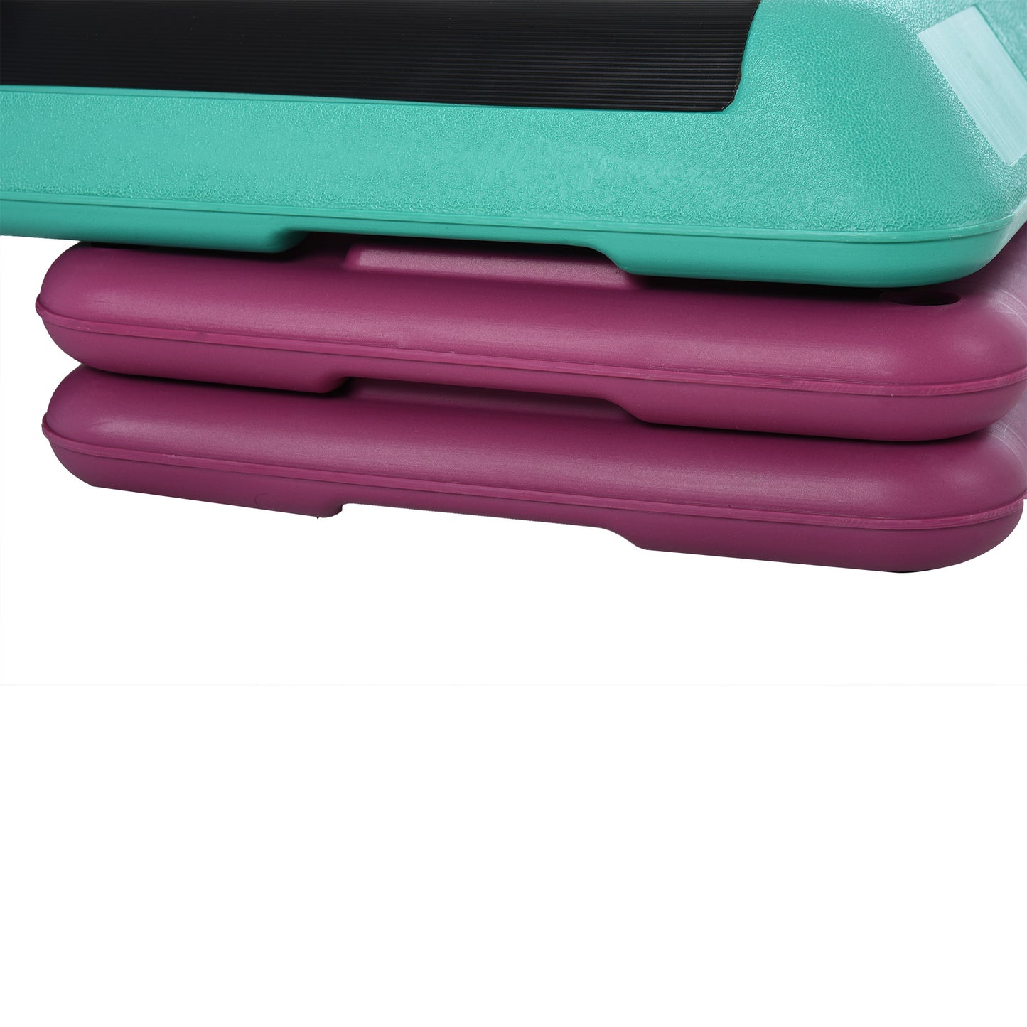 3-Level Adjustable 10/15/20cm Aerobic Stepper Exercise Platform w/ Non-Slip Top Compact Work Out Home, Indoor Outdoor Fitness Equipment