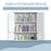 kleankin Bathroom Mirror Cabinet, Wall Mounted Storage Cupboard with Double Doors and Adjustable Shelf, Bathroom Organizer, White