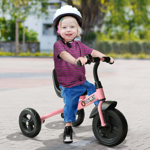 HOMCOM Kids Trike Toddler Tricycle Children Ride on 3 Wheels Bike For 1.5 - 4 Years Pink