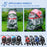 Dog Pram Rain Cover, Cover for Dog Stroller Buggy Pushchair for Small Miniature Dogs Cats, with Front Rear Entry