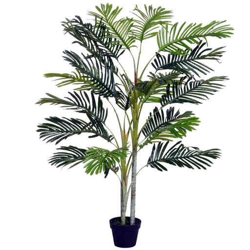 150cm(5ft)  Artificial Palm Tree Decorative Indoor Faux Green Plant w/Leaves Home Décor Tropical Potted Home Office