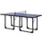 Folding Mini Table Tennis/Ping Pong Table Set-Black/Blue