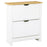 12-Shoe Storage Cabinet 4 Shelves 2 Drawers 4 Protective Legs Modern Stylish Unit Hallway Bedroom Home Furniture White