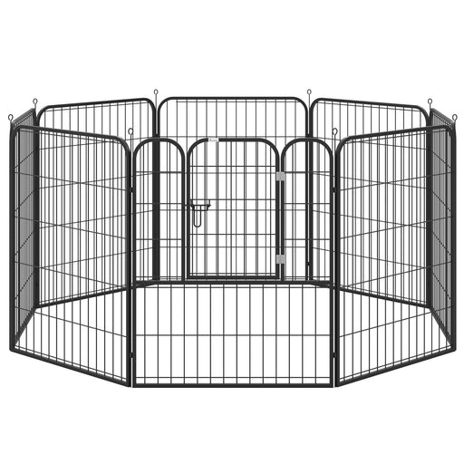 Heavy Duty Puppy Play Pen, 8 Panels Pet Exercise Pen for Indoors, Outdoors, Pet Playpen for Large, Medium Dogs, 100Hcm