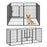 Heavy Duty Puppy Play Pen, 8 Panels Pet Exercise Pen for Indoors, Outdoors, Pet Playpen for Large, Medium Dogs, 100Hcm