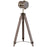 Vintage Tripod Floor Lamp Retro Industrial Photography Light Spotlight Antique Searchlight Wooden Base